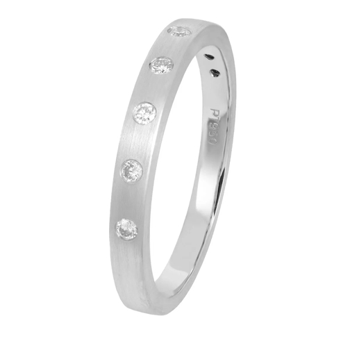 VOLARE Ring 5 Brill ca. 0,10 Platinum Diamanten Ring