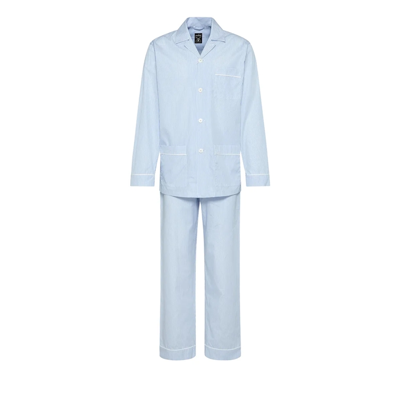 VAN LAACK  Schlafanzug Streifen blau