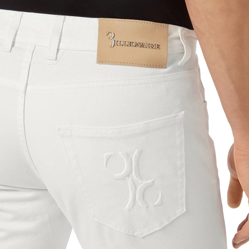 BILLIONAIRE Jeans mit geradem Bein Jeans Regular Fit weiss(Image 2)