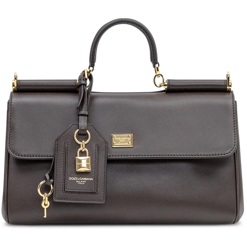 Dolce&Gabbana Tote Dolce & Gabbana Borsa Lux Ottone Vintage in Pelle braun