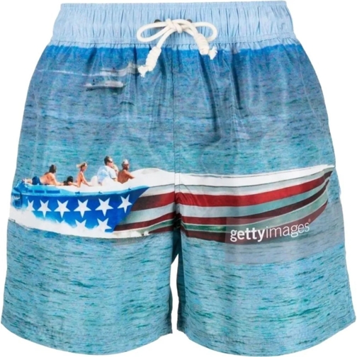 Palm Angels  Getty Speedyboat Logo Swim Shorts mehrfarbig