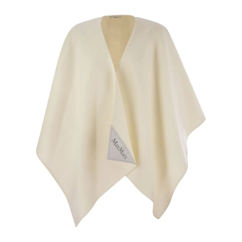 Max Mara Cape Serra - Alpaca And Wool Poncho Neutrals