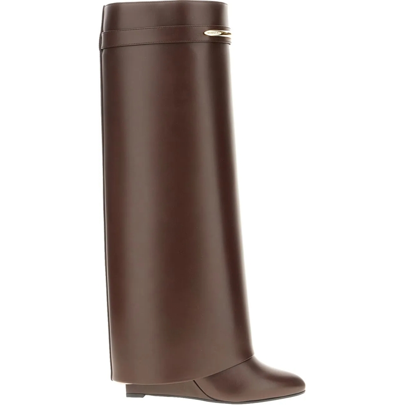 Givenchy Bottes Browne leather Shark boots braun