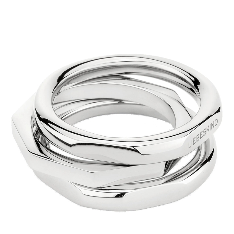 Liebeskind Berlin Ring Edelstahl Urban Chic silber