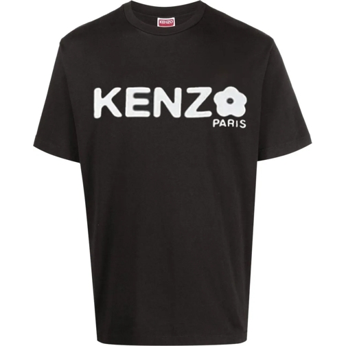 Kenzo T-Shirts t shirt en coton a patch logo 2 schwarz