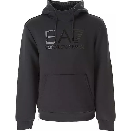 Emporio Armani Black Hooded Sweatshirt Black 