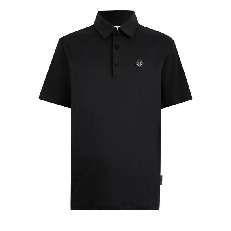 Philipp Plein Poloshirt Poloshirt Ss Hexagon schwarz