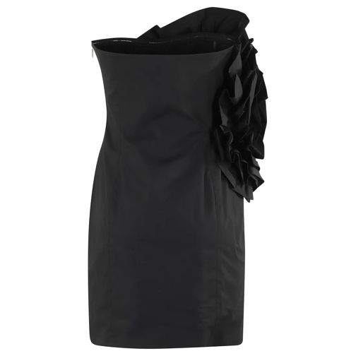 Rotate Mini robes Big Flower Mini Dress Black (Image 2)