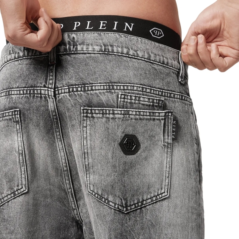 Philipp Plein Jeans Jeans Carrot Fit Iconic Plein grau(Image 2)
