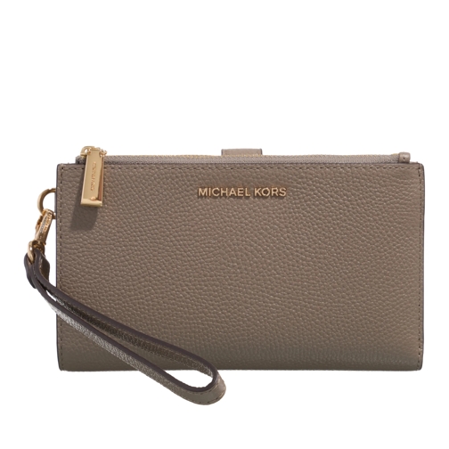 MICHAEL Michael Kors Bi-Fold Portemonnaie Jet Set Dblzp Wristlet Birch