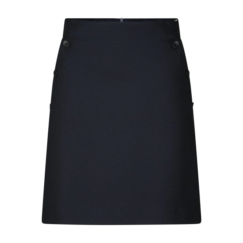 Cinque Minirock Stoffrock aus Pikee-Stoff schwarz