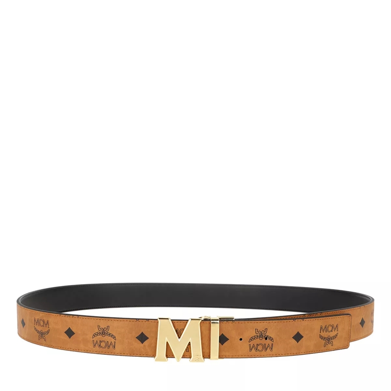 MCM Taillengürtel Flat M 24K Shgold 3.8 130 (Pu) C  Cognac(Image 3)