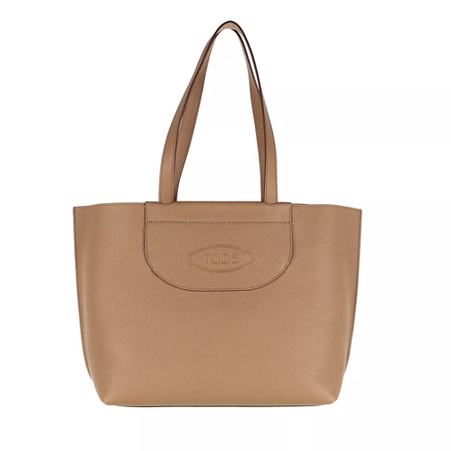 Tod's Medium Shopping Bag Leather Beige Sac à provisions