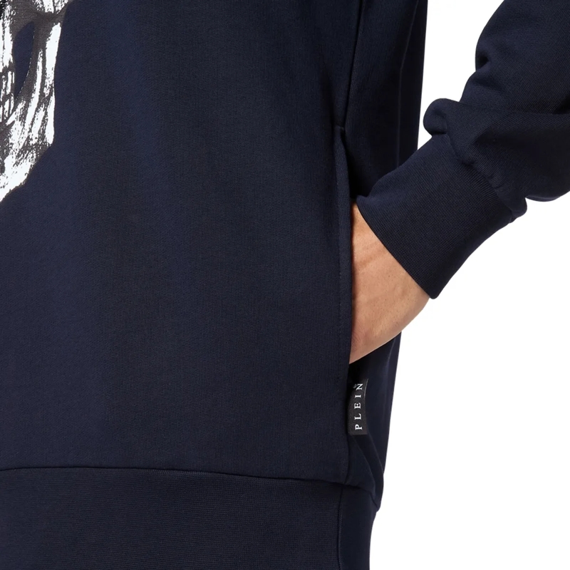 Philipp Plein Top Hoodie Skull dunkel-blau(Image 3)