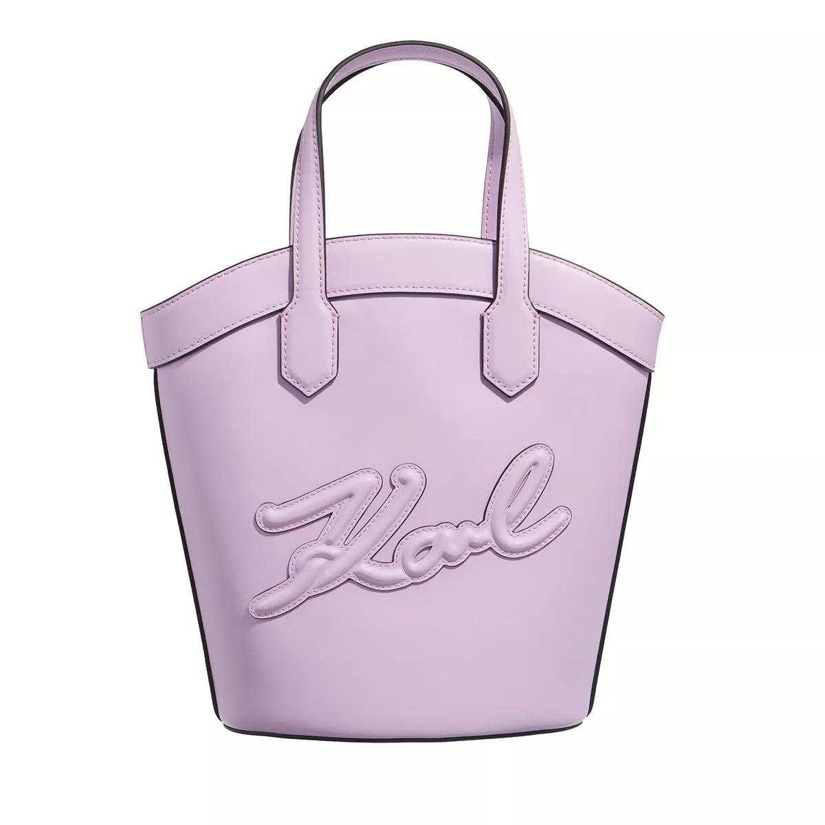 Karl Lagerfeld Tote - K/Signature Tulip Sm Tote - Gr. unisize - in Lila - für Damen