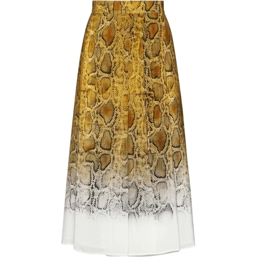 Max Mara Midi Rokken Skirts Yellow gelb