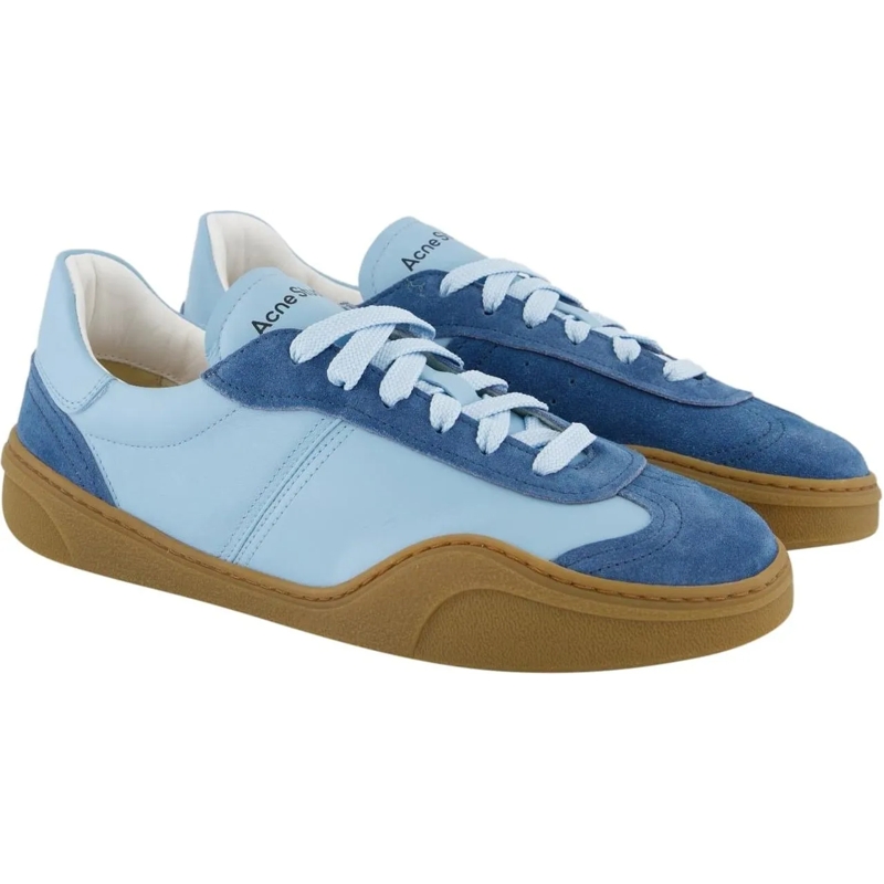 Acne Studios Low-Top-Sneaker Heren Bars Sneaker Blauw blau (Image 4)