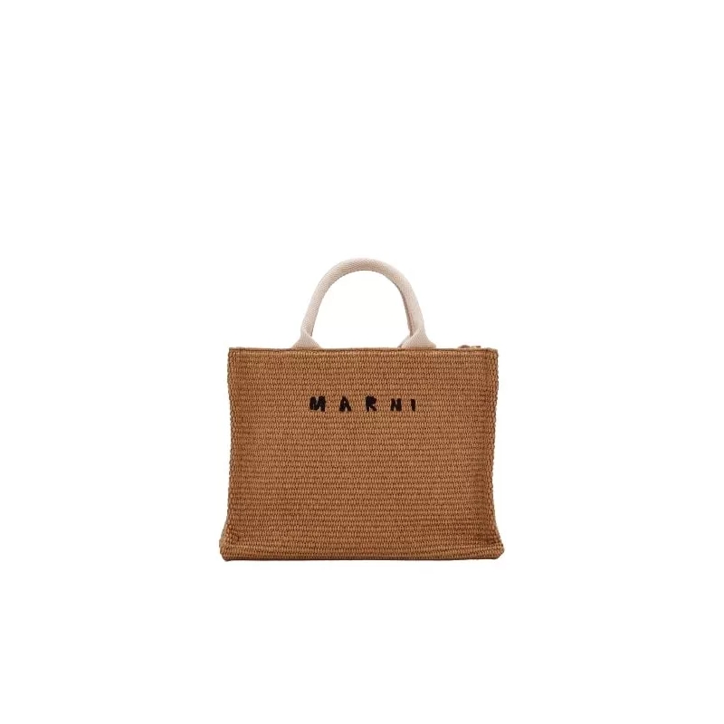 Marni Boodschappentas Shopping N/S Lily White/Leav Green