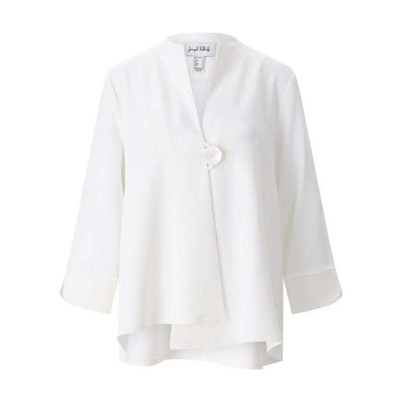 Joseph Ribkoff Übergangsjacke Twill-Jacke mit Knopf weiß