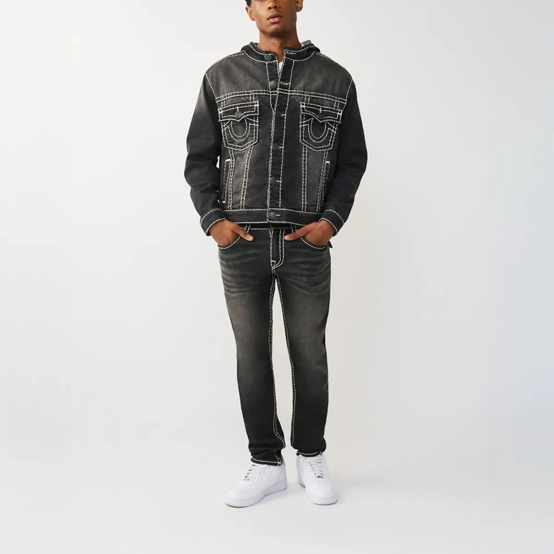 True Religion Jeansjacke Jeansjacke schwarz(Image 2)