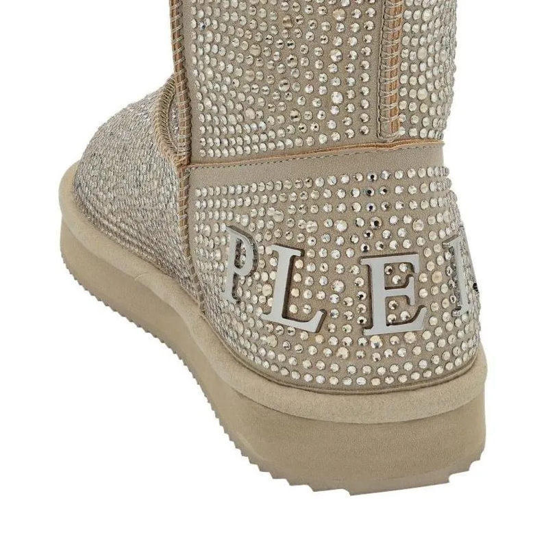 Philipp Plein Stiefel Stiefel Mid Flat Verziert beige(Image 2)