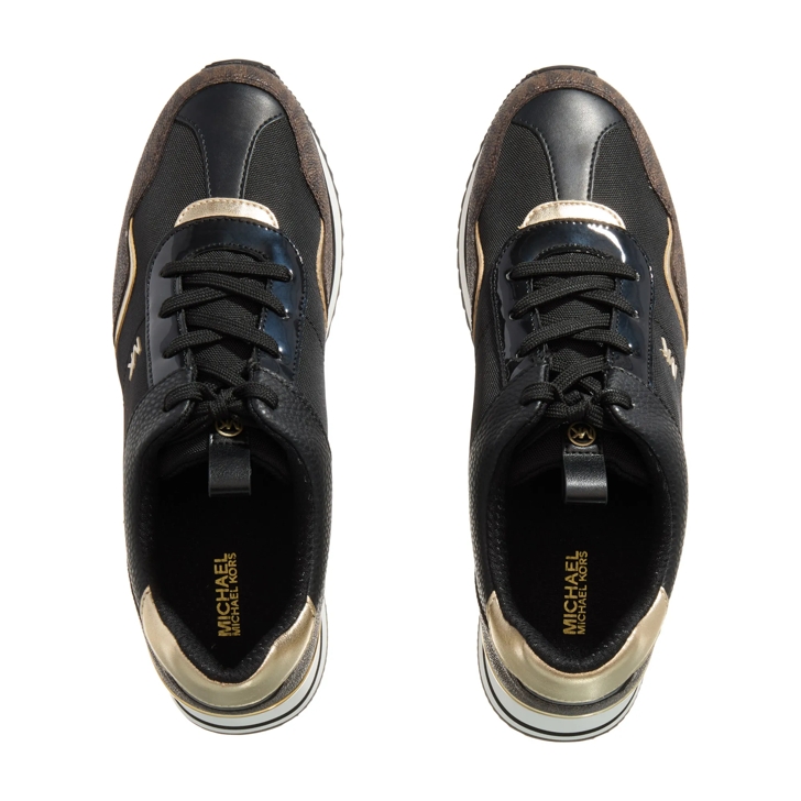 Michael Kors Raina Trainer Blk/Brown Lage-top sneaker