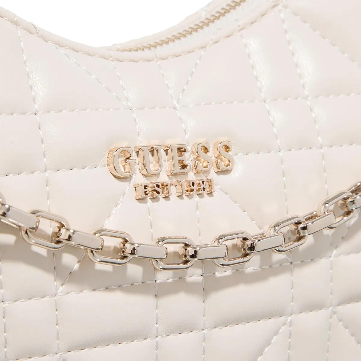Guess Hobo bags Assia Top Zip Shoulder Bag in crème