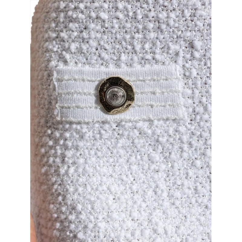 Balmain Jupe midi Skirts White weiß