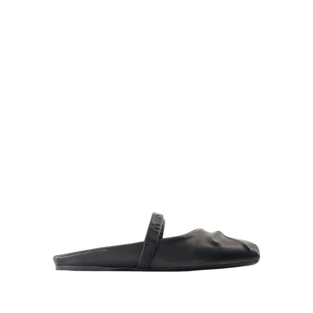Buckle-detail Mules Black