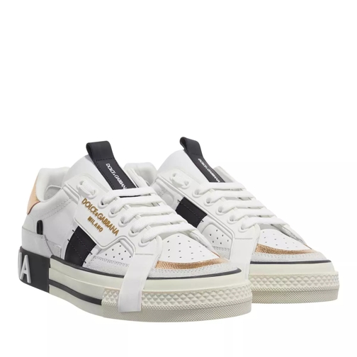 Dolce&Gabbana Sneakers White/Gold lage-top sneaker