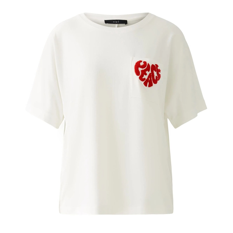 Oui T-Shirt T-Shirt rot