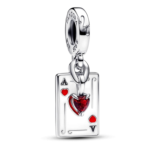 Pandora Disney Villains Queen of Hearts Double Dangle Char Red Pendentif