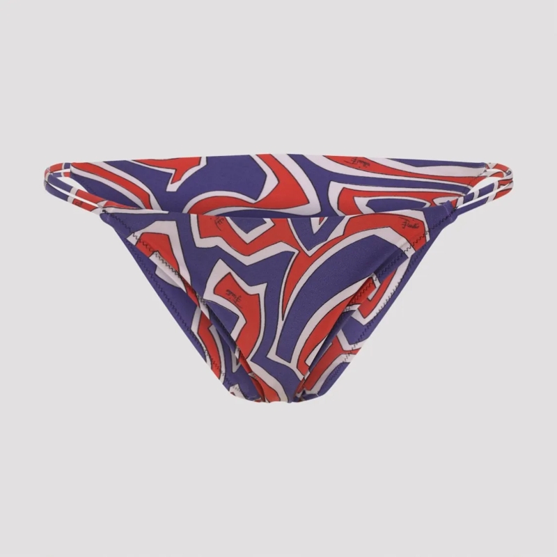 Pucci  Multicolor Abstract Pattern Swim Bottom Grey
