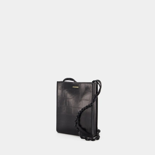 Jil Sander Schoudertas Tangle Small Crossbody - Leather - Black Black