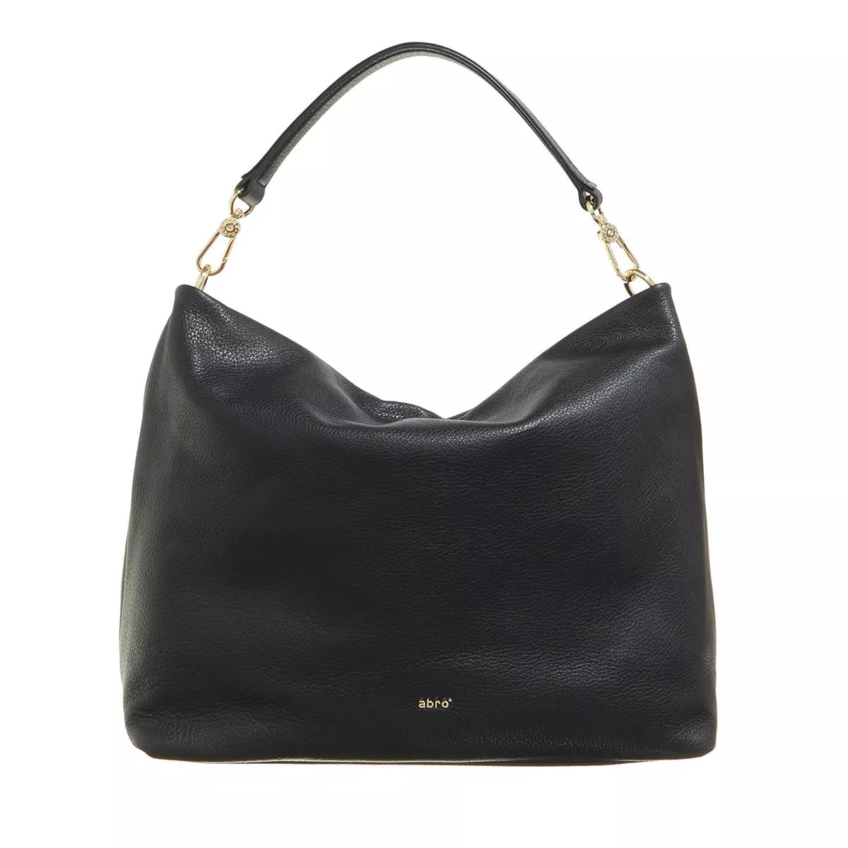 Large black leather hot sale hobo bag