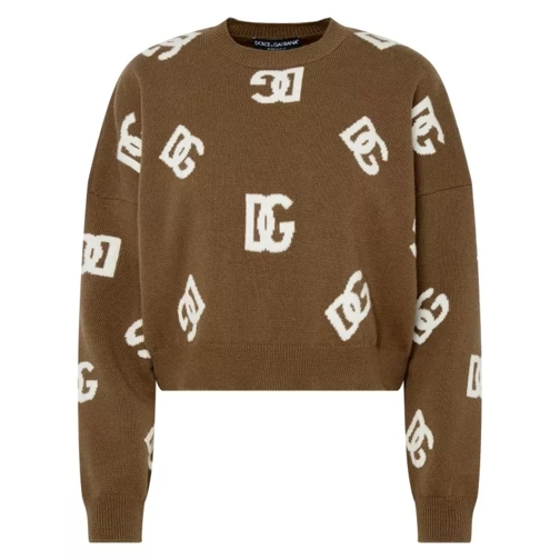Dolce&Gabbana Brown Wool Sweater Brown 