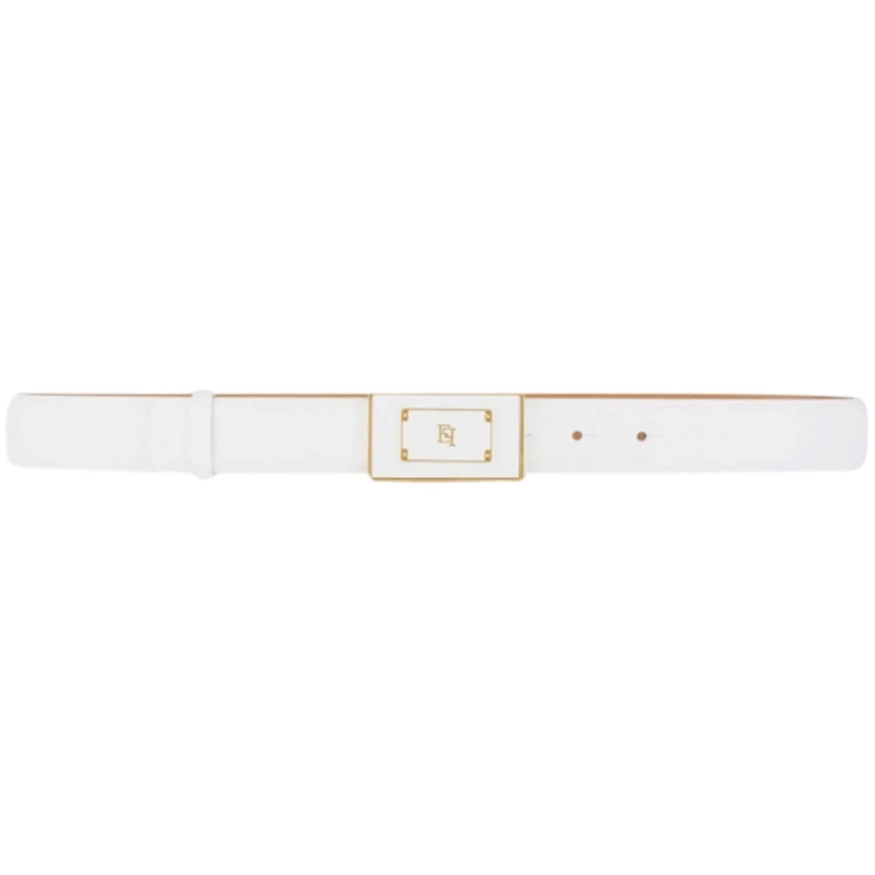 Elisabetta Franchi Gürtel Belts Ivory weiß