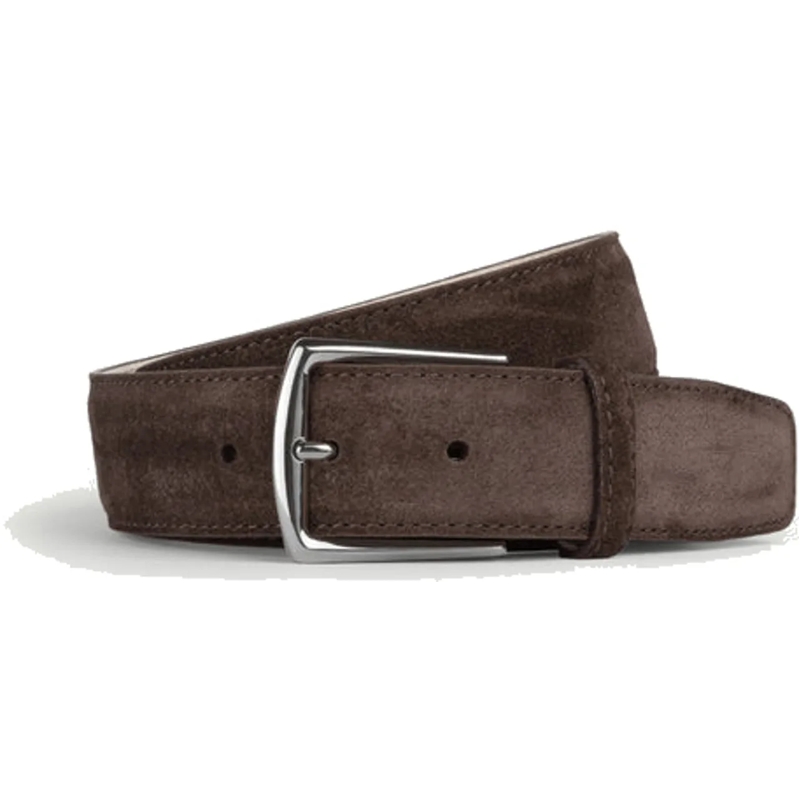 Aurélien Ledergürtel Belt Suede Warm Grey grau
