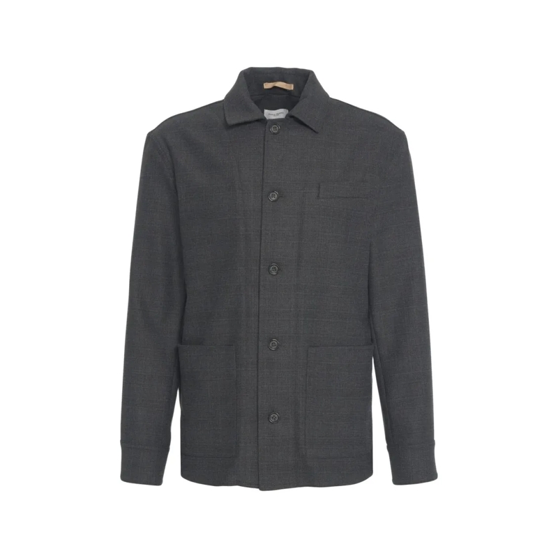 Paolo Pecora  Overshirt In Glencheck Grey