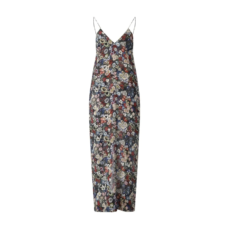 Khaite  Maxikleid Taja mit Blumenprint Multicolor
