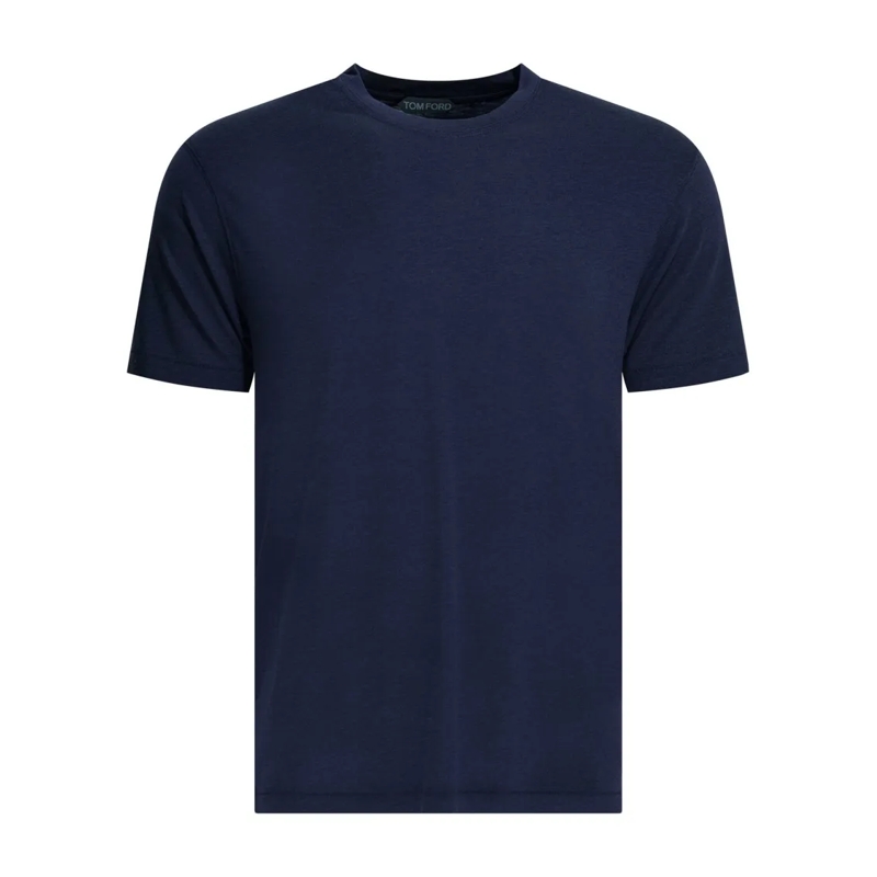 Tom Ford T-Shirt T-Shirt mit Rundhalsausschnitt Navy(Image 3)