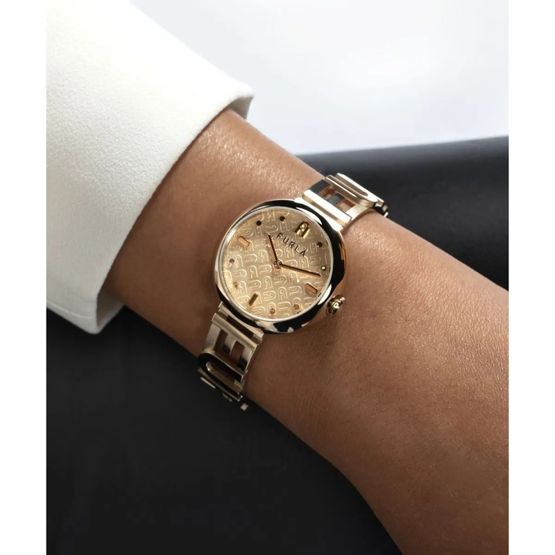 Furla Quarzuhr Quarz Analog Uhr Furla 3D Bangle gold(Image 5)