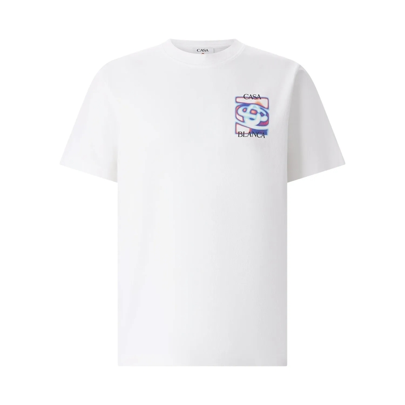 Casablanca Chemise T-Shirt mit Print Weiß