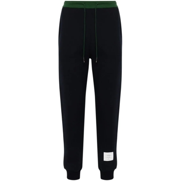 Thom Browne Blue Track Trousers Black Jogginghosen