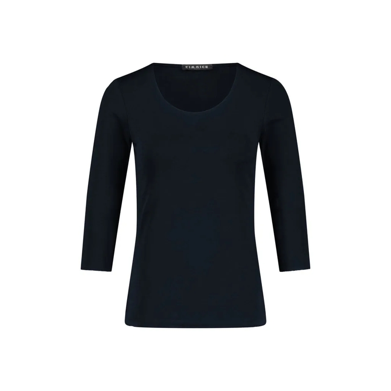 Kimmich Trikot T-shirt à manches 3/4 Shirt aus Jersey mit 3/4-Ärmel Dunkelblau