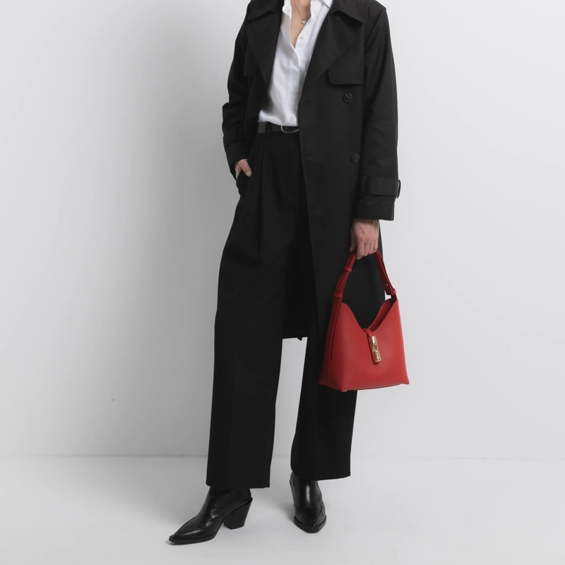 Furla Hobo Bag Furla Goccia S Hobo Red(Image 3)