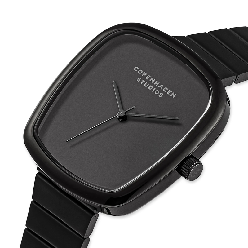 Copenhagen Quarzuhr Edelstahl Curved Watch schwarz(Image 4)