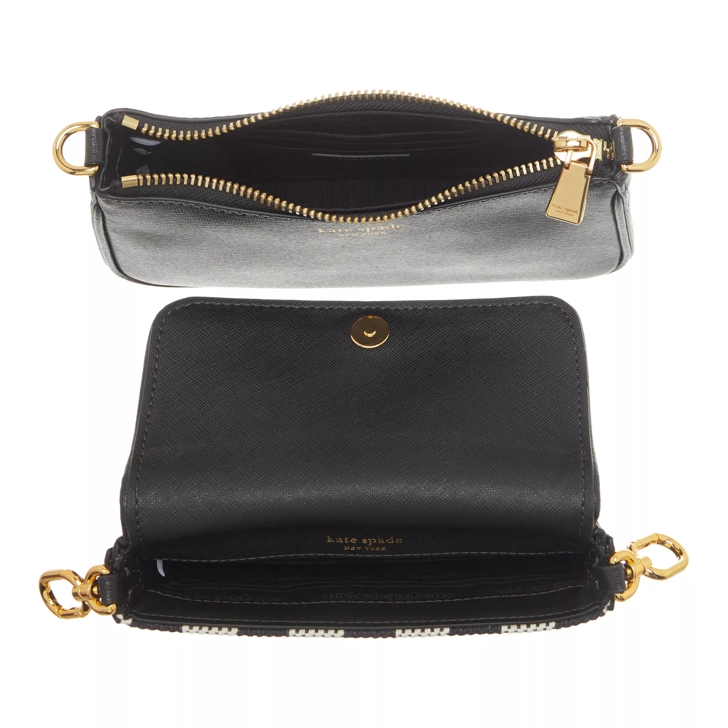 Black fabric crossbody bag on sale