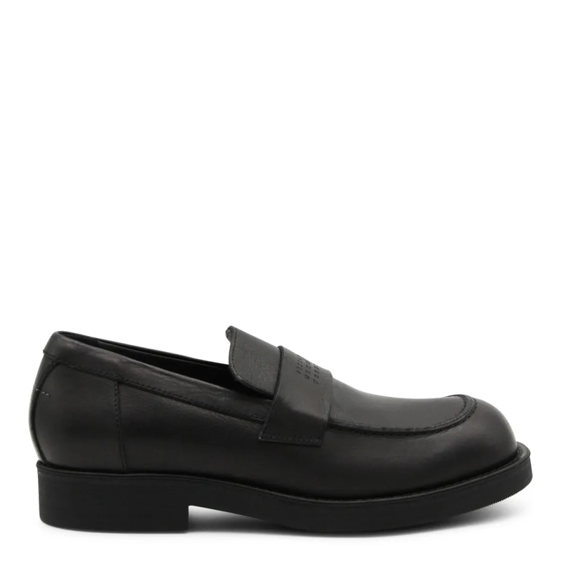 MM6 Maison Margiela Loafer Flat Shoes Black Black