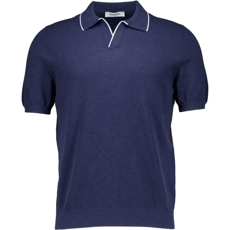 Gran Sasso Poloshirt Gran Sasso 57157/20642 Polos Donkerblauw 57157/206 blau